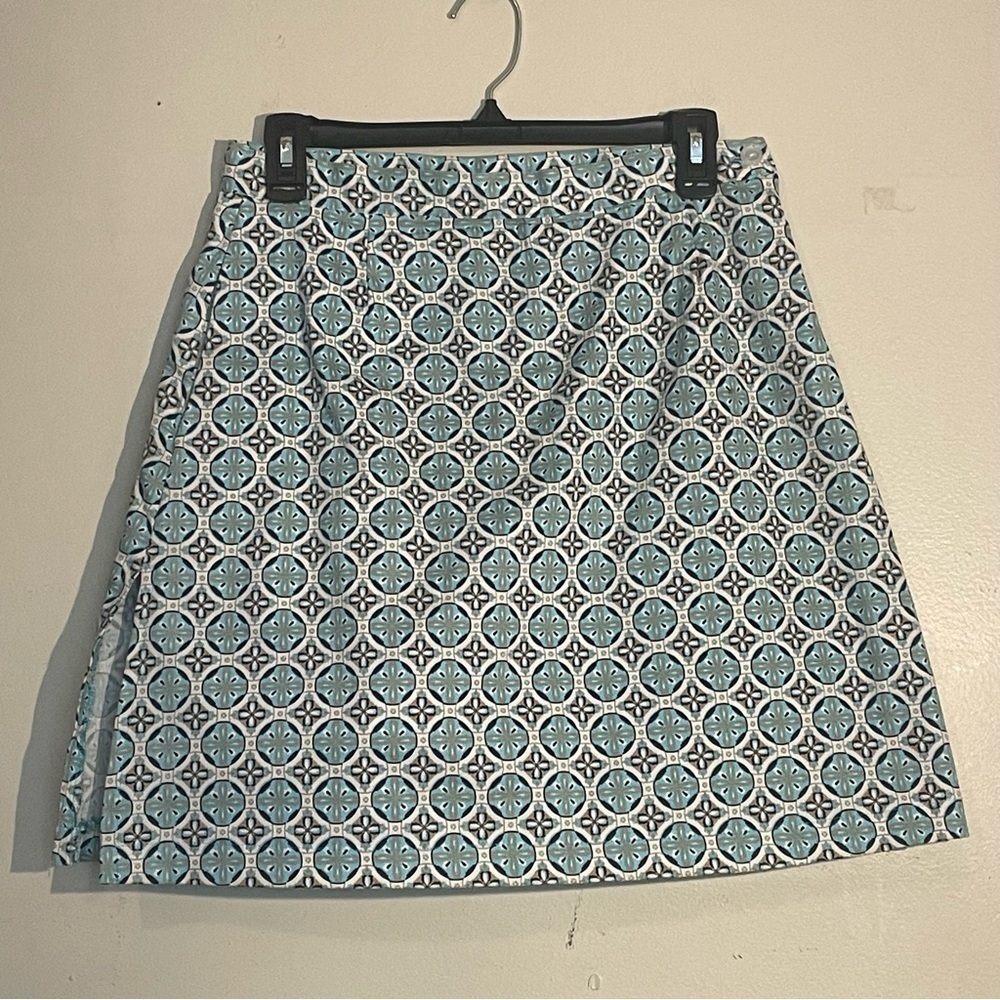 Allyson W Whitmore golf skort Blue/white/black Patterned size 8